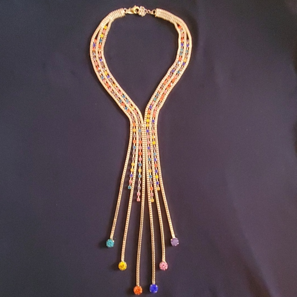 NWOT Sexy Multicolored Jewel Necklace